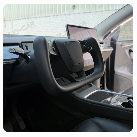 New Pre-installed Universal Yoke Steering Wheel for Tesla Model 3 / Y / 3 Highland / Y Juniper 17+ All Years Vehicle