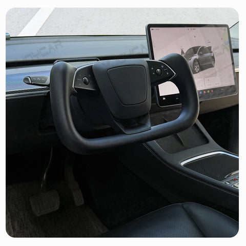 New Pre-installed Universal Yoke Steering Wheel for Tesla Model 3 / Y / 3 Highland / Y Juniper 17+ All Years Vehicle