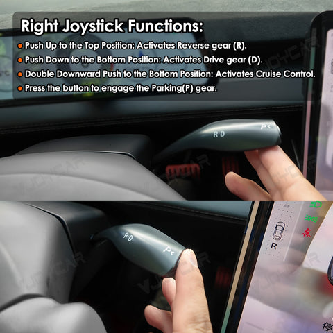 Recovery Smart Shifter Gear Control Right Stalk for New Tesla Model 3 Highland 2025.8 + With Turning Signal Left Stalk