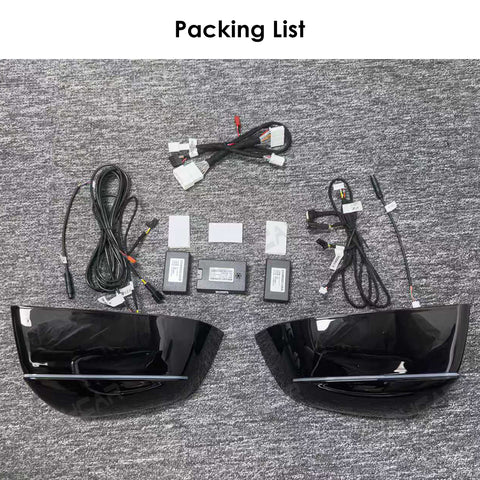 for Tesla Model Y / Model Y Juniper Full Self-Driving FSD Enhanced Autopilot Driving AP Rearview Mirror Blue Light with Blind Spot Red Light