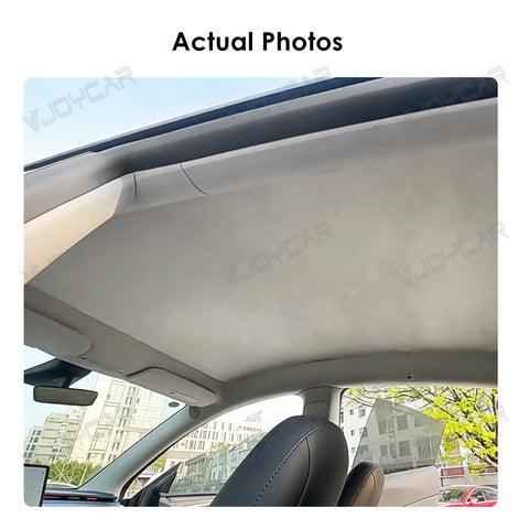 for Tesla Model 3 Highland Y Juniper YL Suede Electrostatic Adsorption Sunshade Roof Easy Installation