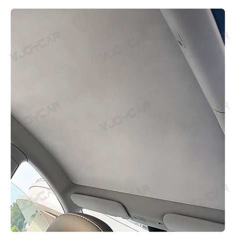 for Tesla Model 3 Highland Y Juniper YL Suede Electrostatic Adsorption Sunshade Roof Easy Installation