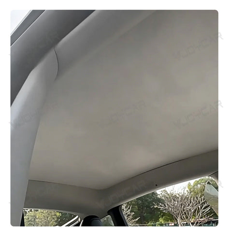 for Tesla Model 3 Highland Y Juniper YL Suede Electrostatic Adsorption Sunshade Roof Easy Installation