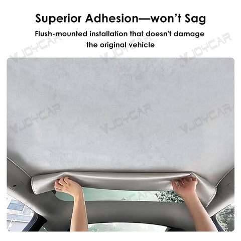 for Tesla Model 3 Highland Y Juniper YL Suede Electrostatic Adsorption Sunshade Roof Easy Installation