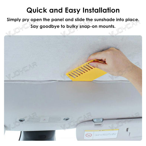 for Tesla Model 3 Highland Y Juniper YL Suede Electrostatic Adsorption Sunshade Roof Easy Installation