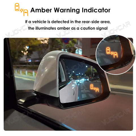 for Tesla Rearview Mirror Smart Blind Spot Detection Sensor Smart Safety Driving