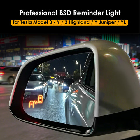 for Tesla Rearview Mirror Smart Blind Spot Detection Sensor Smart Safety Driving