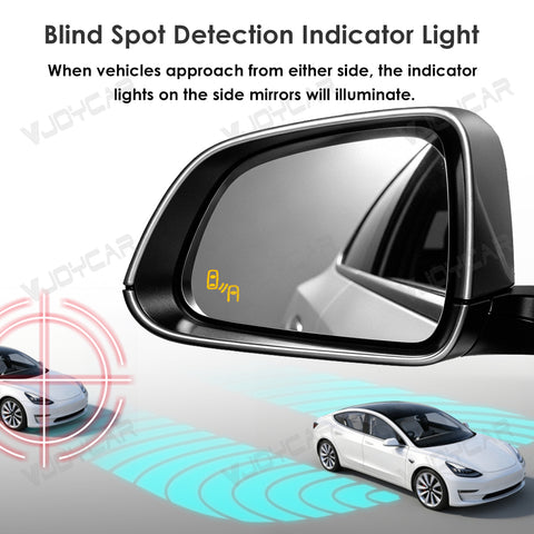 for Tesla Rearview Mirror Smart Blind Spot Detection Sensor Smart Safety Driving