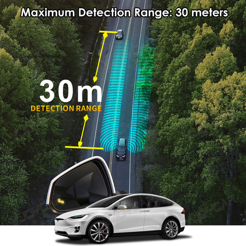 for Tesla Rearview Mirror Smart Blind Spot Detection Sensor Smart Safety Driving