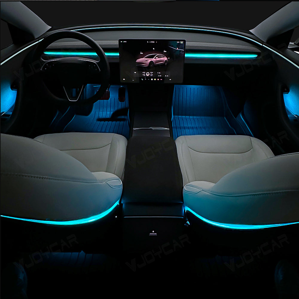 New Ambient Light for Tesla Model 3 Highland Dynamic Atmosphere Light Kit Door Grab Breathing Lamp Air-vent Stream Seat Back LED