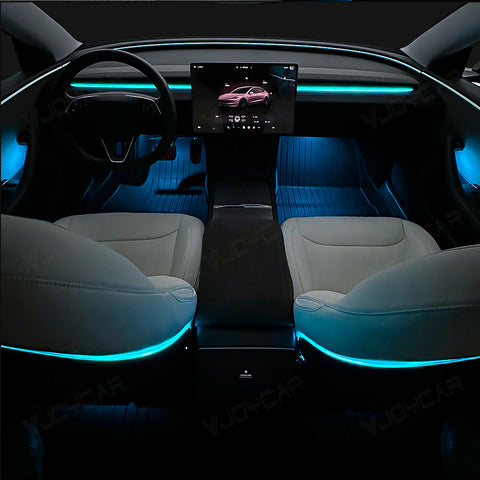 New Ambient Light for Tesla Model 3 Highland Dynamic Atmosphere Light Kit Door Grab Breathing Lamp Air-vent Stream Seat Back LED