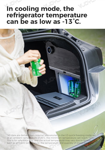 New Tesla Model 3 Highland Trunk Fridge 10L Portable Car Refrigerator Dual Cooling and Warming Function