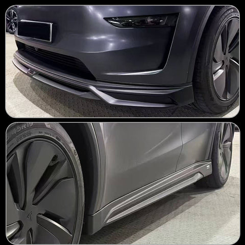 for Tesla Model Y 2025+ Juniper Body Part Kit Front Blade Side Skirts Rear Diffuser ABS Appearance