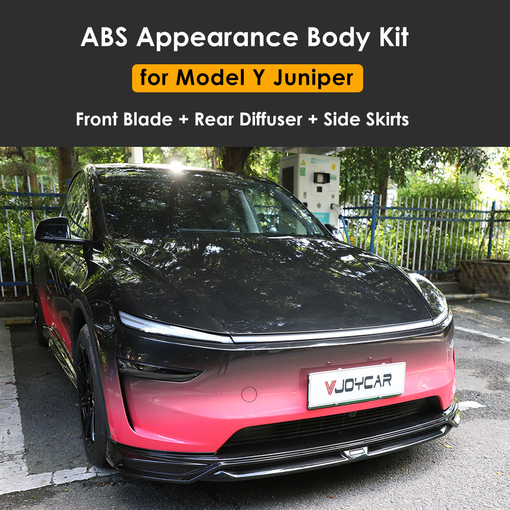 for Tesla Model Y 2025+ Juniper Body Part Kit Front Blade Side Skirts Rear Diffuser ABS Appearance
