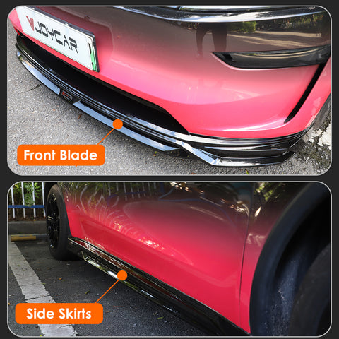 for Tesla Model Y 2025+ Juniper Body Part Kit Front Blade Side Skirts Rear Diffuser ABS Appearance