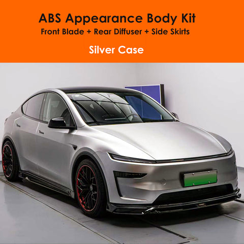 for Tesla Model Y 2025+ Juniper Body Part Kit Front Blade Side Skirts Rear Diffuser ABS Appearance