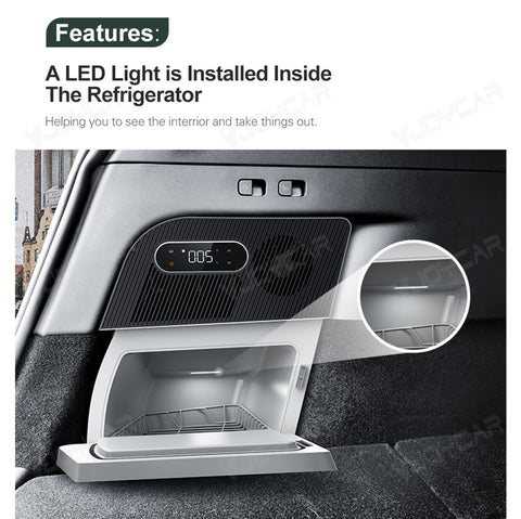 for Tesla Model Y 15L Trunk Fridge Car Refrigerator Camping Traveling Life Portable Freezer Cooling Drinks Food