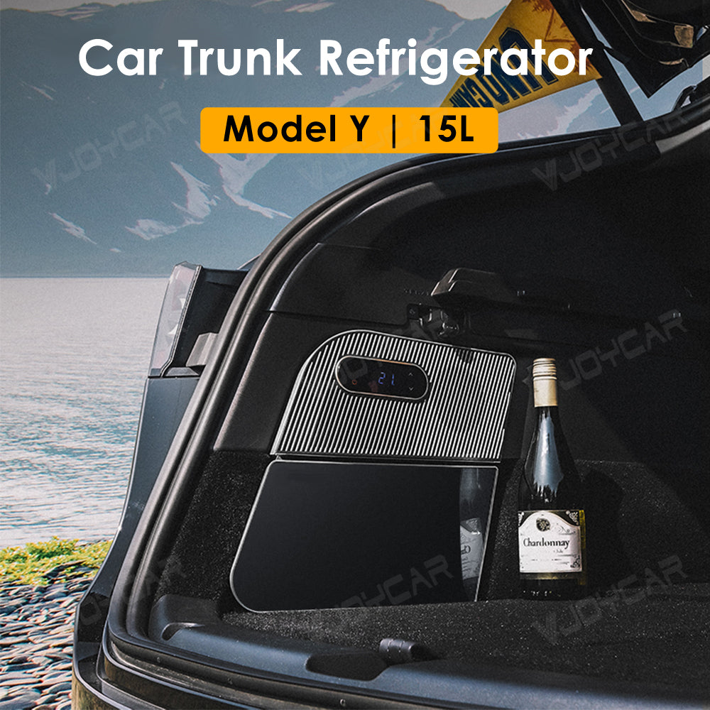 for Tesla Model Y 15L Trunk Fridge Car Refrigerator Camping Traveling Life Portable Freezer Cooling Drinks Food