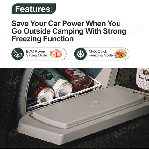 for Tesla Model Y 15L Trunk Fridge Car Refrigerator Camping Traveling Life Portable Freezer Cooling Drinks Food