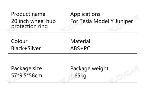 for Tesla Model Y Juniper 2025+ 20'' Helix 2.0 Wheels Rim Protector Hubcaps Cover Aluminum Alloy Wheel Rim Protectors