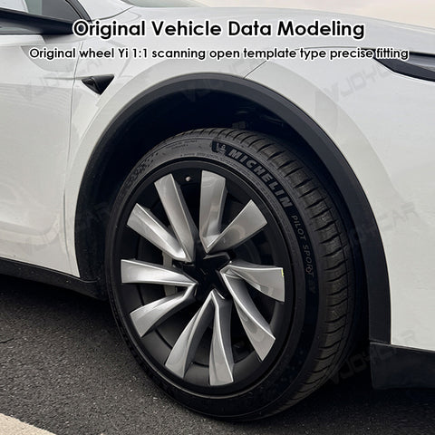 for Tesla Model Y Juniper 2025+ 20'' Helix 2.0 Wheels Rim Protector Hubcaps Cover Aluminum Alloy Wheel Rim Protectors