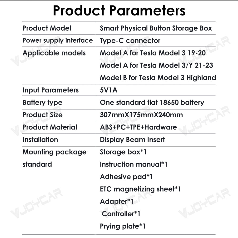 critical wireless foot pedal manual Smart Physic Button Key Commander for Tesla Model Y Model 3 Highland C – VJOYCAR