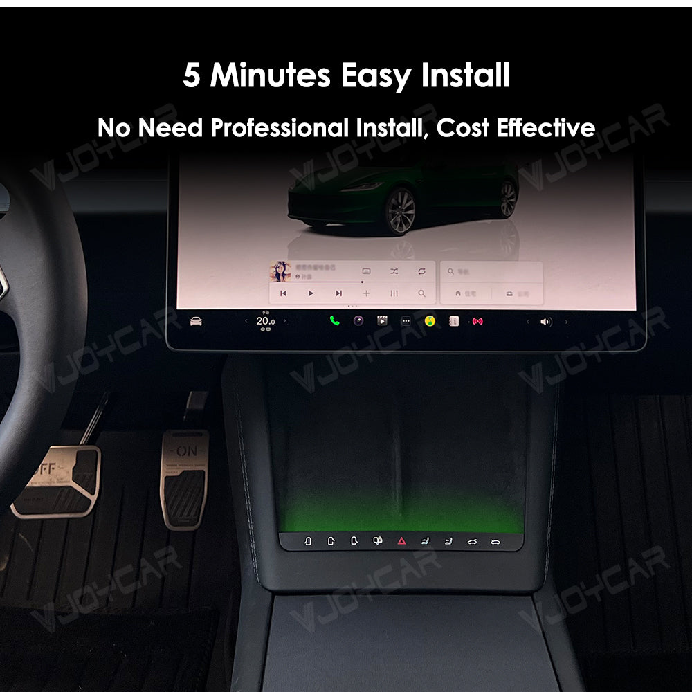 for Tesla Model Highland Center Console Quick Button With LED Lights Ambient Decorative Lamp