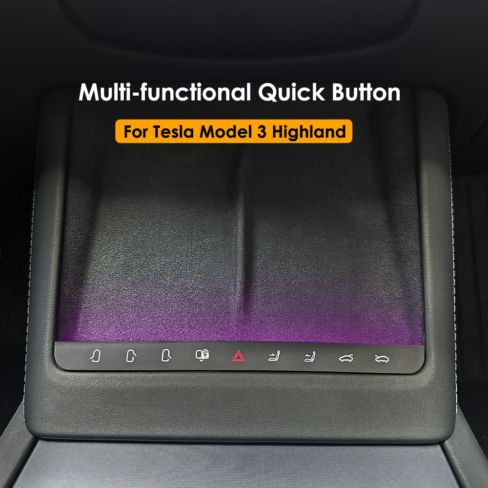 for Tesla Model 3 Highland Center Console Quick Button With LED Lights Ambient Decorative Lamp