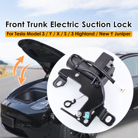 Cerradura eléctrica de succión para maletero delantero de Tesla, modelo Y/3/X/S/3, cierre suave, cierre automático para maletero Highland