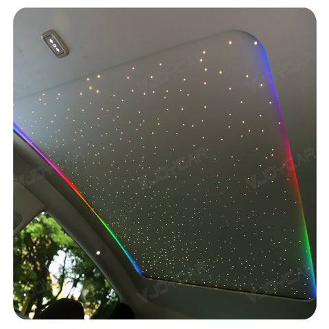 for Tesla Model Y Model Y Juniper Auto Electric Starry Sunshade Roof LED Ambient Light Voice Control
