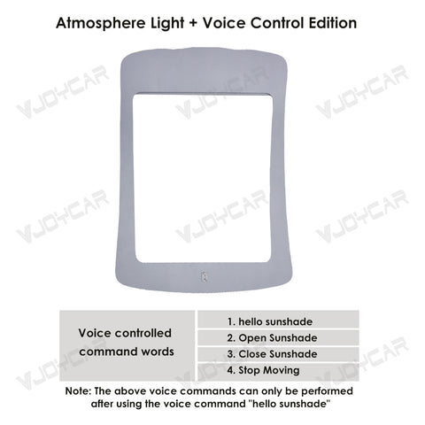for Tesla Model Y Model Y Juniper Auto Electric Starry Sunshade Roof LED Ambient Light Voice Control