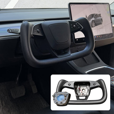 Universal for Tesla Model 3 Y YL Yoke Steering Wheel Pre-installed