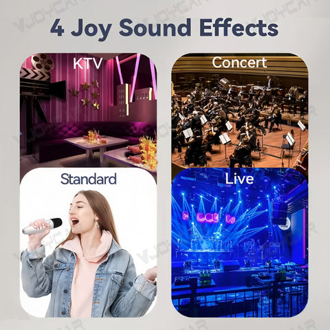 Universal for Tesla Model 3 X Y S Cybertruck Car Karaoke Microphone Rechargeable Mic with USB-A & USB-C Receiver