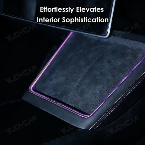 Wireless Charging Port Laser Carved Dynamic Ambient Lighting for Tesla Model Y Juniper Model YL