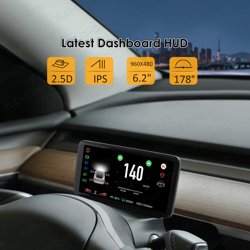 Panel de instrumentos con pantalla grande de 6,2'' y HUD para Tesla Model 3 Model Y