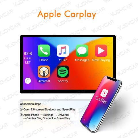 VJOYCAR 7'' Rear Seat Entertainment Display Passenger Touch Screen for Tesla ModelY Model 3