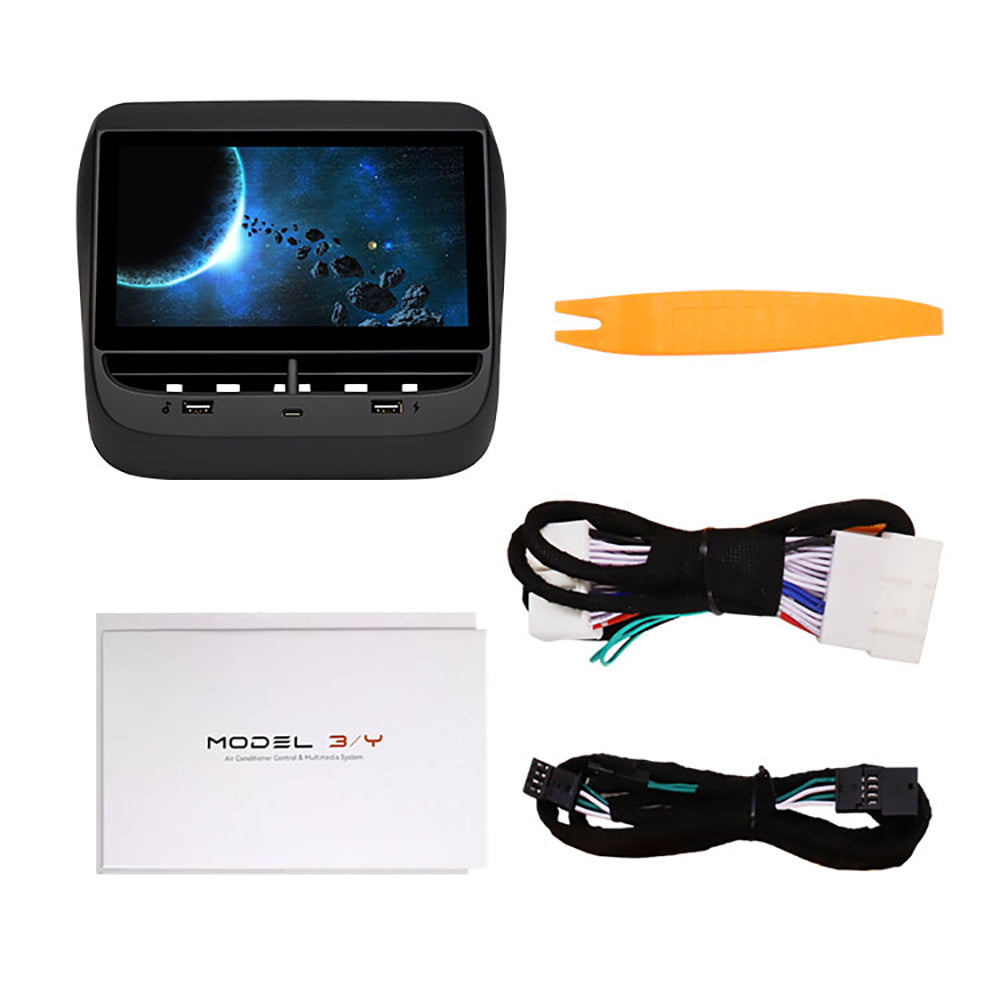 VJOYCAR 7'' Rear Seat Entertainment Display Passenger Touch Screen for Tesla ModelY Model 3