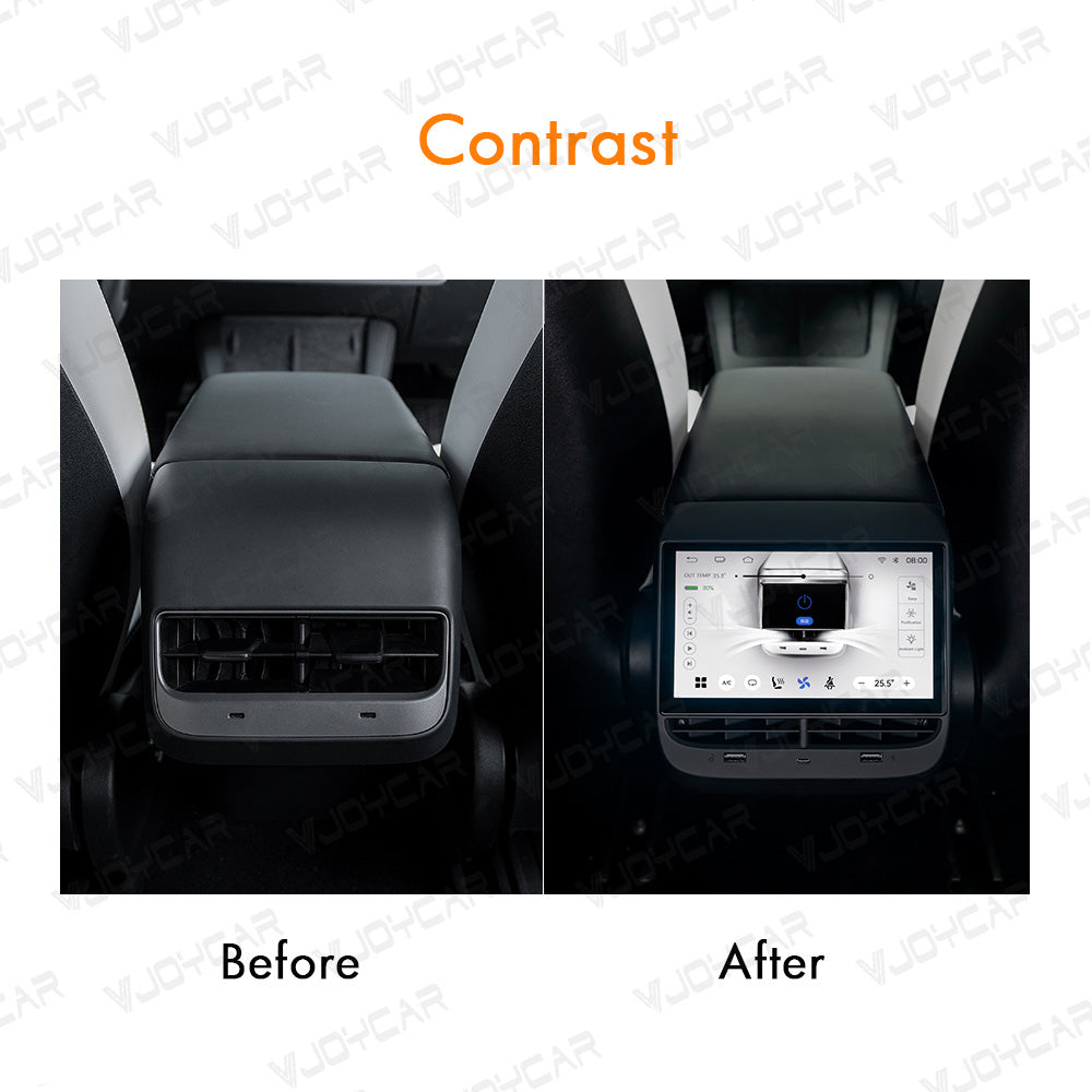 VJOYCAR 7'' Rear Seat Entertainment Display Passenger Touch Screen for Tesla ModelY Model 3