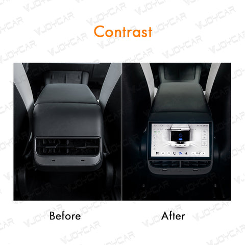 VJOYCAR 7'' Rear Seat Entertainment Display Passenger Touch Screen for Tesla ModelY Model 3