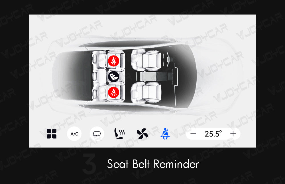 VJOYCAR 7'' Rear Seat Entertainment Display Passenger Touch Screen for Tesla ModelY Model 3