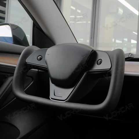 VJOYCAR Hottest Yoke Steering Wheel Handle With Heating Steering With Scroll Yoke 2.0 for Tesla Model 3 Y