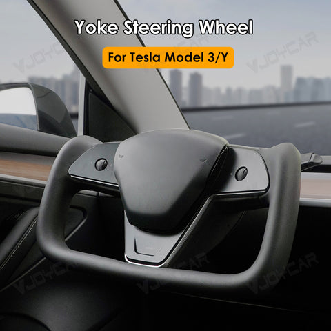VJOYCAR Hottest Yoke Steering Wheel Handle With Heating Steering With Scroll Yoke 2.0 for Tesla Model 3 Y