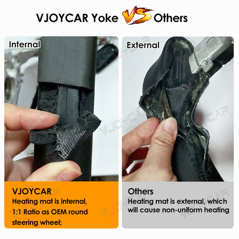 Yoke2.0 New Gen2 355mm Tesla Floating Yoke Handle Heating Cable for New Model Y Juniper and Model 3 Highland