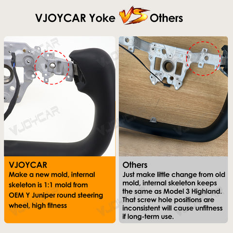 Yoke2.0 New Gen2 355mm Tesla Floating Yoke Handle Heating Cable for New Model Y Juniper and Model 3 Highland