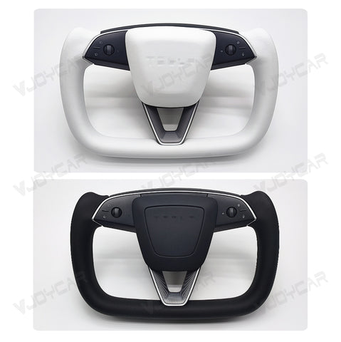 For 2025 Tesla Model Y Juniper New Yoke Steering Wheel With Heating 350mm Retrofit Replacement