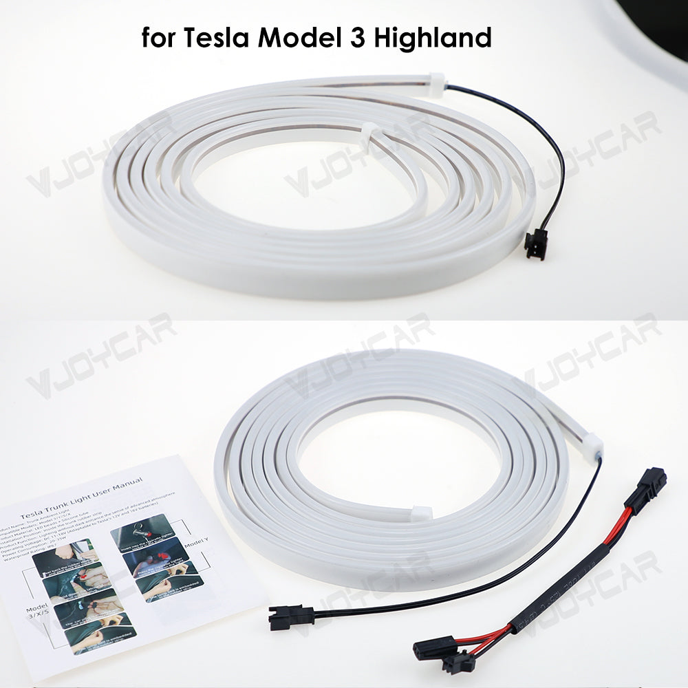 for 2025 Tesla Model Y Juniper Trunk Ambient Light LED Strip Lamps Upgrade Model 3 Highland