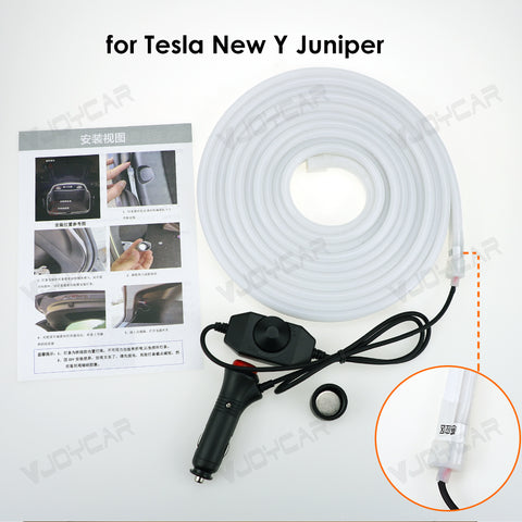 for 2025 Tesla Model Y Juniper Trunk Ambient Light LED Strip Lamps Upgrade Model 3 Highland