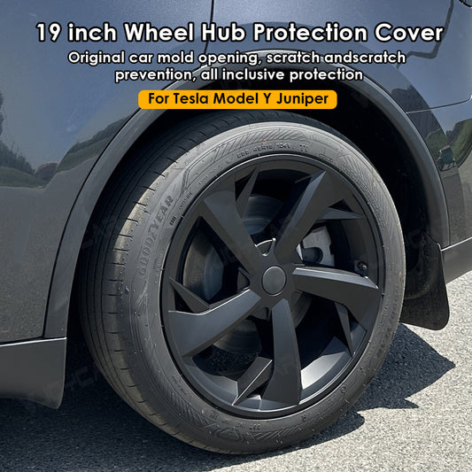 for New Tesla ModelY Juniper 2025+ Wheel Covers Hubcaps 19 Inch Rim Protectors Caps Sport Style 4PCS