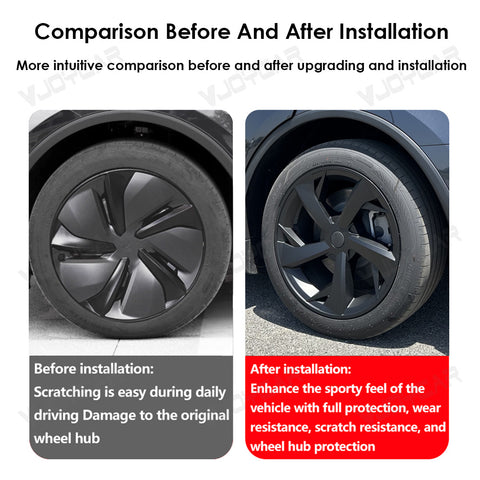 for New Tesla ModelY Juniper 2025+ Wheel Covers Hubcaps 19 Inch Rim Protectors Caps Sport Style 4PCS