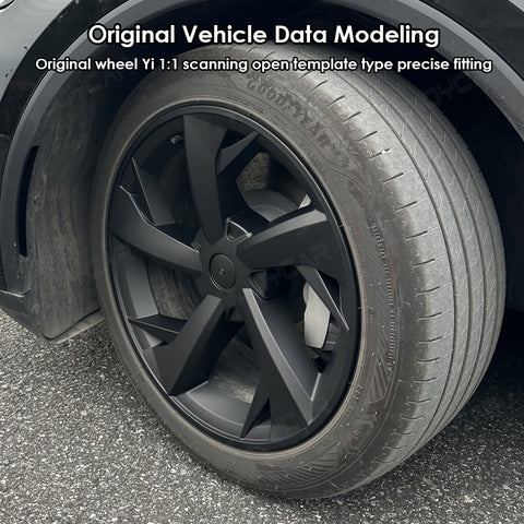 for New Tesla ModelY Juniper 2025+ Wheel Covers Hubcaps 19 Inch Rim Protectors Caps Sport Style 4PCS